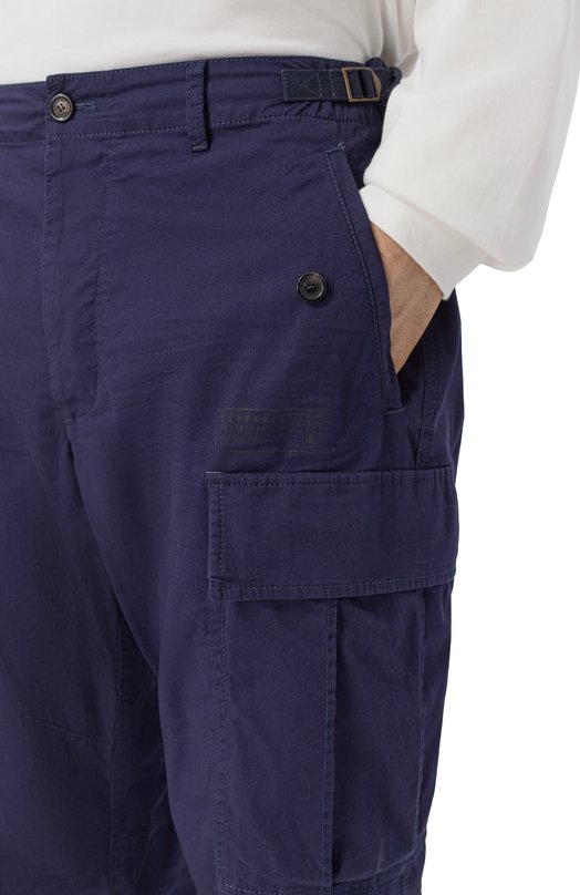 Хлопковые брюки-карго Dsquared2 S74KB1115/S35175 Синий  S74KB1115/S35175 Фото 5