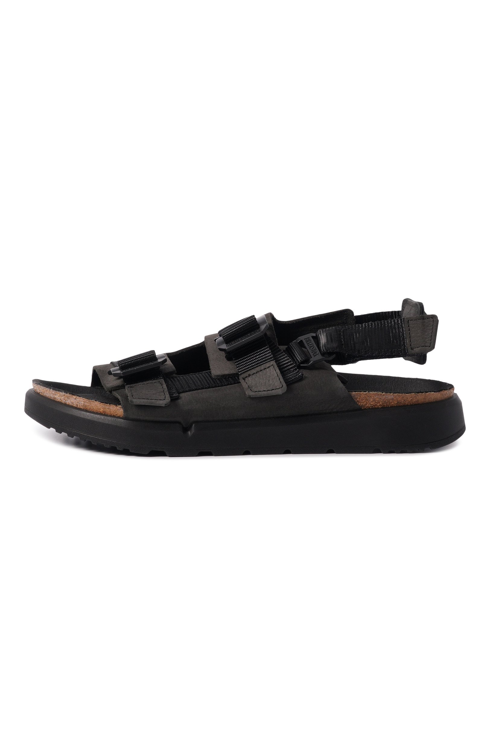 Сандалии shinjuku из нубука BIRKENSTOCK черного цвета по цене 29650 руб., арт. 1024599, фото 3 Сандалии shinjuku из нубука BIRKENSTOCK, арт. 1024599, фото 3