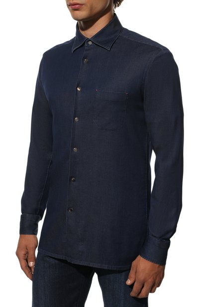 Хлопковая рубашка KITON, арт. UMCNERHH0831001, фото 3