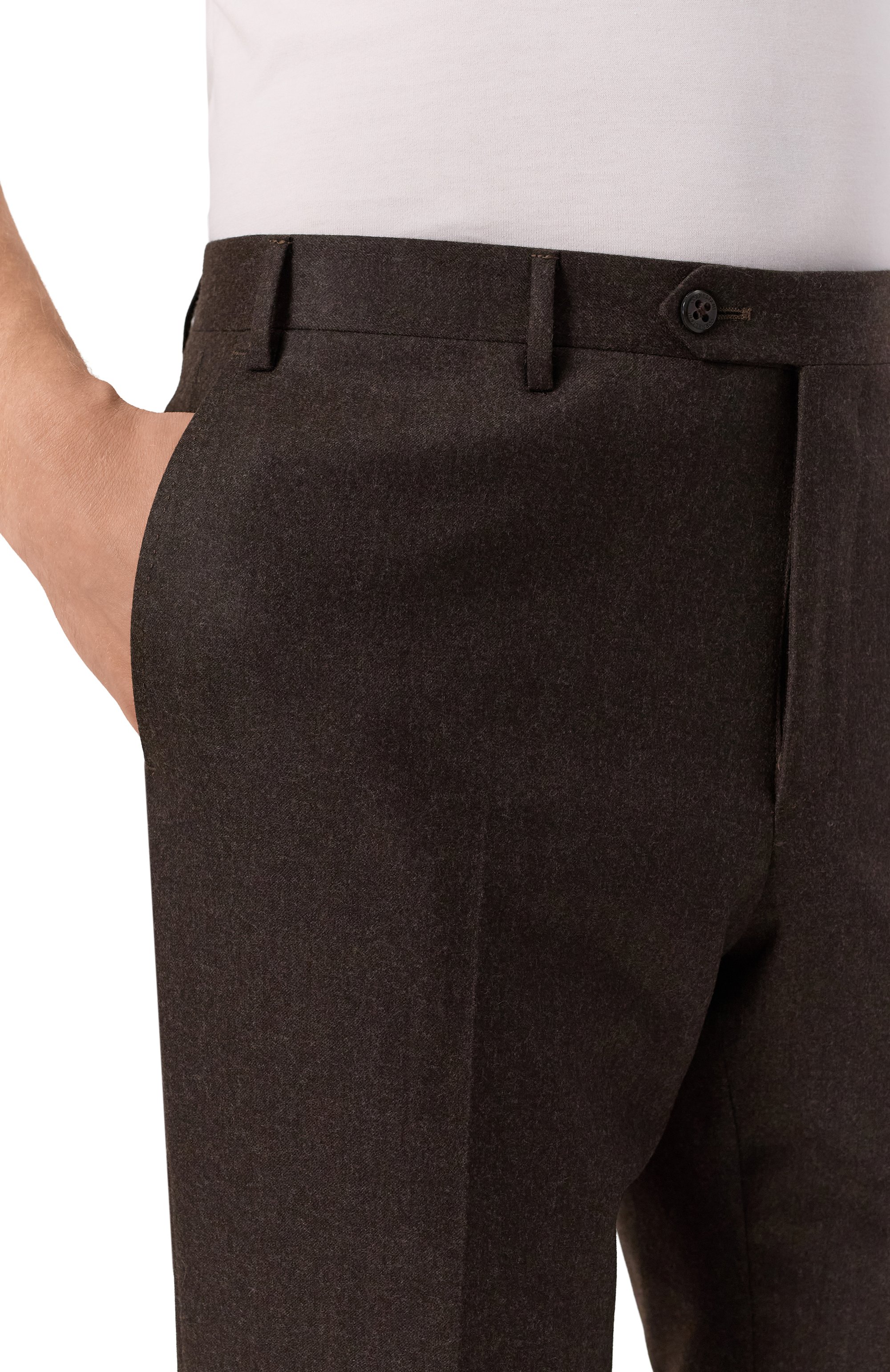 Шерстяные брюки CORNELIANI, арт. 265B01-2618111, фото 5