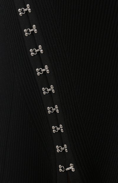Платье из вискозы ALEXANDER MCQUEEN черного цвета по цене 299500 руб., арт. 571642/Q1WVJ, фото 5 Платье из вискозы ALEXANDER MCQUEEN, арт. 571642/Q1WVJ, фото 5