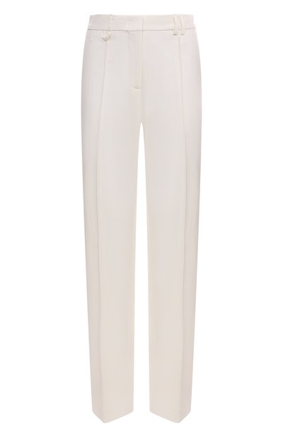 Женские брюки изо льна и шелка JACQUEMUS, арт. 22H223PA018/1075WHITE