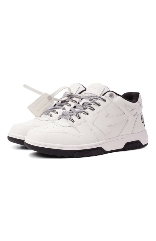 Кожаные кеды Out of Office Off-White 0MIA189F25LEA006 Белый 0MIA189F25LEA006