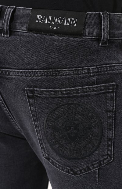 Джинсы BALMAIN черного цвета по цене 95650 руб., арт. SH15623/Z073, фото 5 Джинсы BALMAIN, арт. SH15623/Z073, фото 5