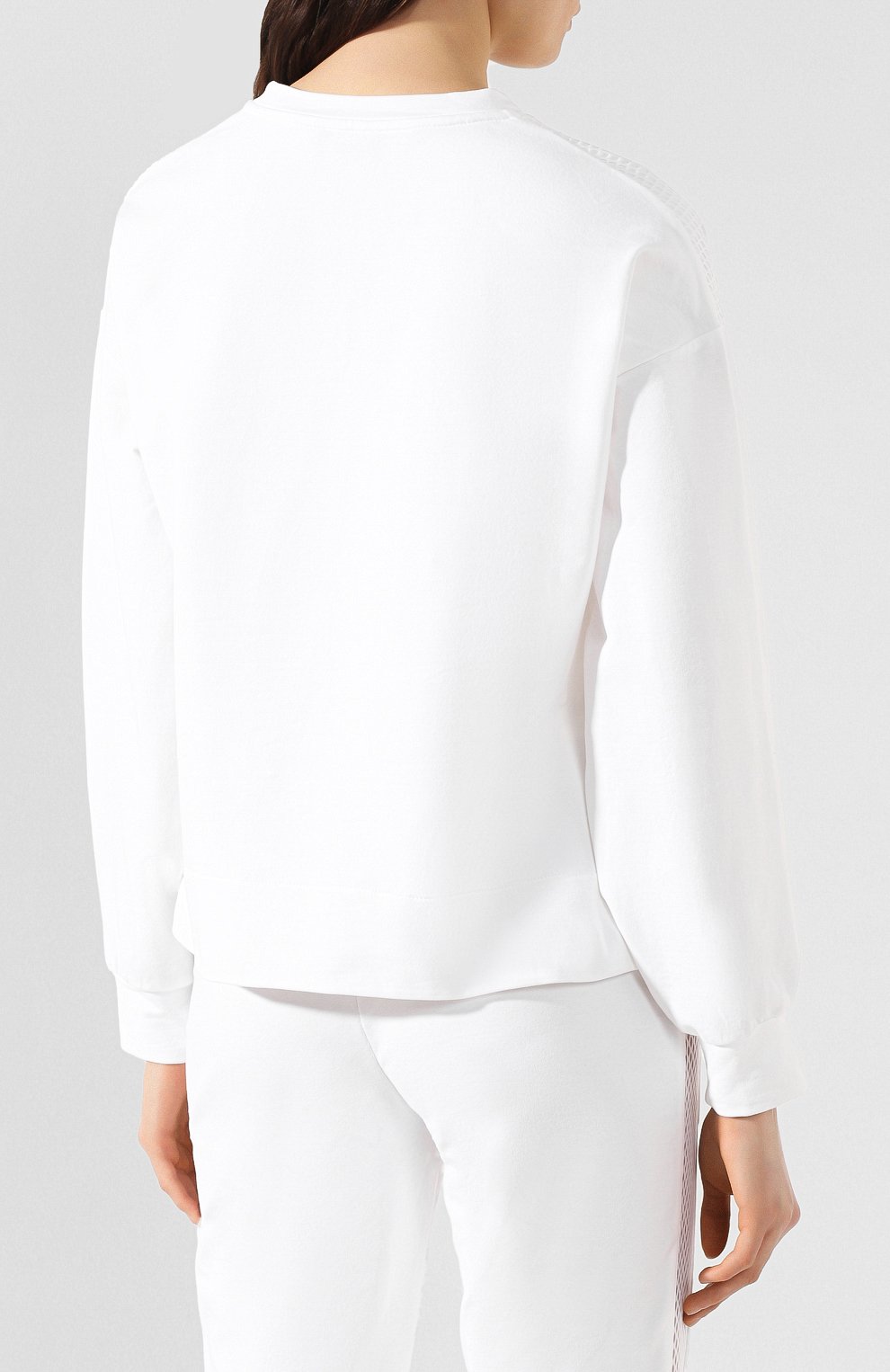 Хлопковый свитшот ERMANNO ERMANNO SCERVINO белого цвета по цене 15800 руб., арт. 46T FL08 FEL, фото 4 Хлопковый свитшот ERMANNO ERMANNO SCERVINO, арт. 46T FL08 FEL, фото 4