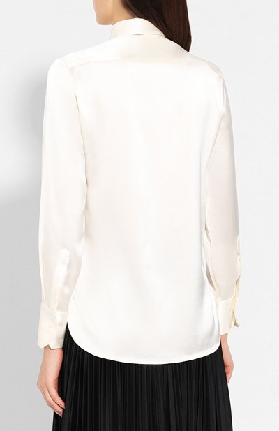 Блузка KITON белого цвета по цене 129500 руб., арт. D48407K04S46, фото 4 Блузка KITON, арт. D48407K04S46, фото 4
