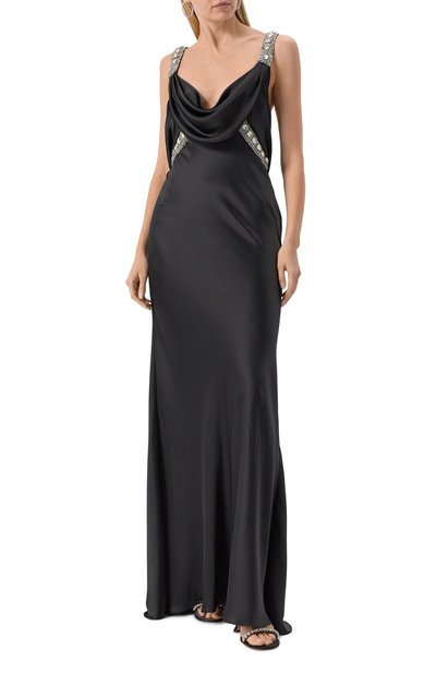 Платье с отделкой стразами ZUHAIR MURAD, арт. RDR25038/SABL005, фото 3