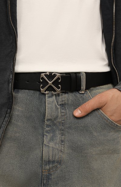 Кожаный ремень OFF-WHITE, арт. 0MRB133C99LEA001, фото 2