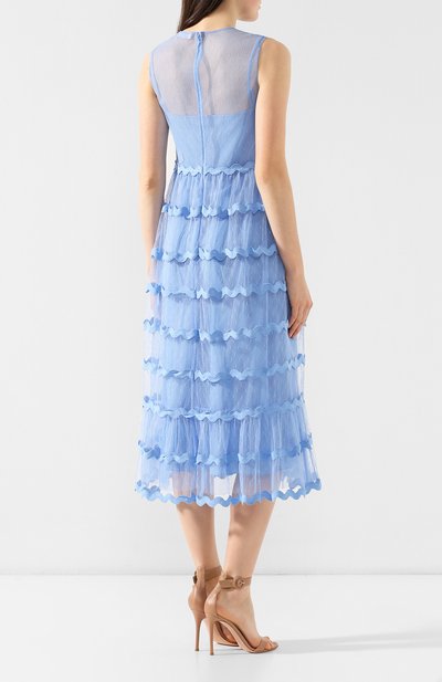 Платье-миди REDVALENTINO голубого цвета по цене 64700 руб., арт. RR0VAE40/1GK, фото 4 Платье-миди REDVALENTINO, арт. RR0VAE40/1GK, фото 4