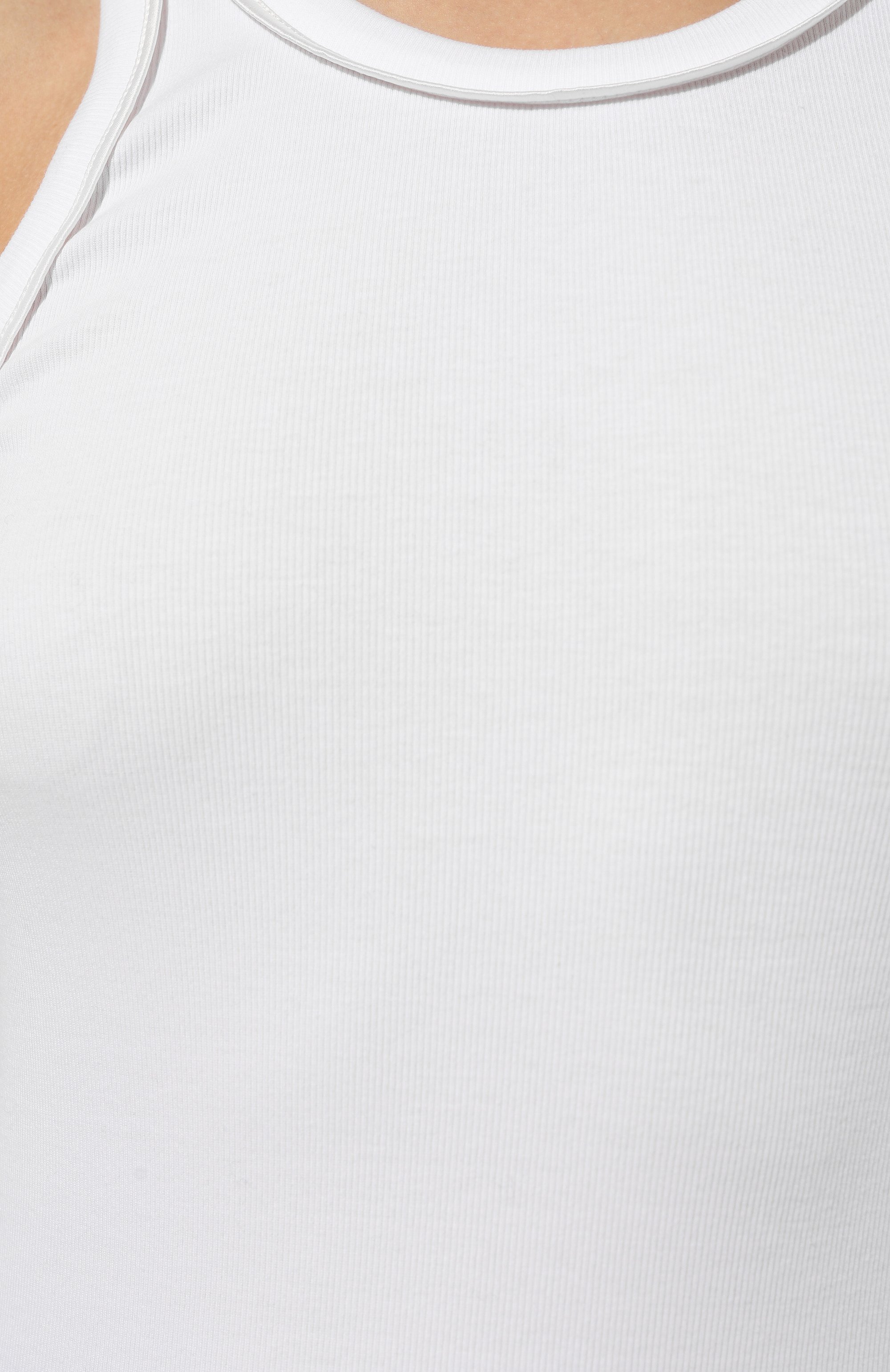 Хлопковая майка BRUNELLO CUCINELLI белого цвета по цене 54050 руб., арт. M0TC8EH700, фото 5 Хлопковая майка BRUNELLO CUCINELLI, арт. M0TC8EH700, фото 5