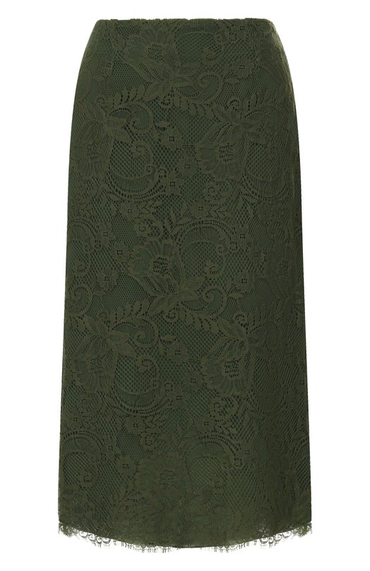 Юбка из шелка и хлопка Elie Saab SK219NF25/LA004 Зелёный SK219NF25/LA004
