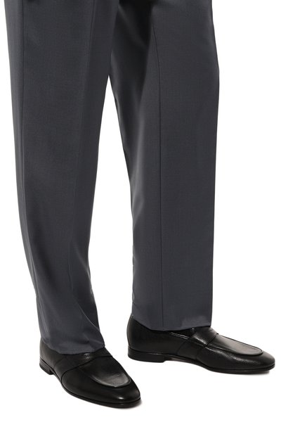 Кожаные пенни-лоферы W.GIBBS черного цвета по цене 56000 руб., арт. 0801011/ISE0, фото 3 Кожаные пенни-лоферы W.GIBBS, арт. 0801011/ISE0, фото 3