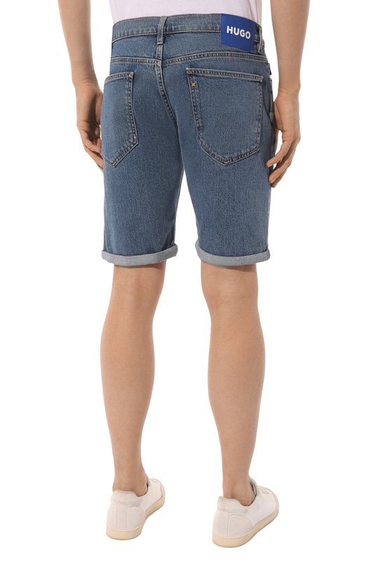 Джинсовые шорты HUGO 50511584 Синий  50511584 Фото 4