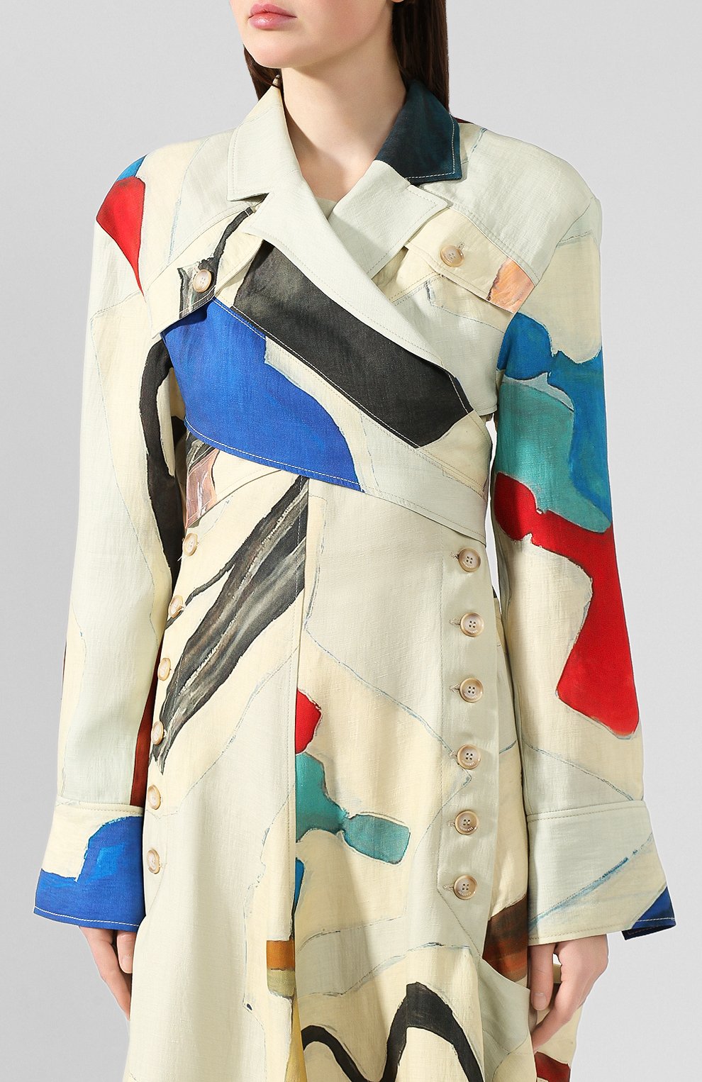 Блузка из смеси вискозы и льна JACQUEMUS, арт. 194T006/48053, фото 3