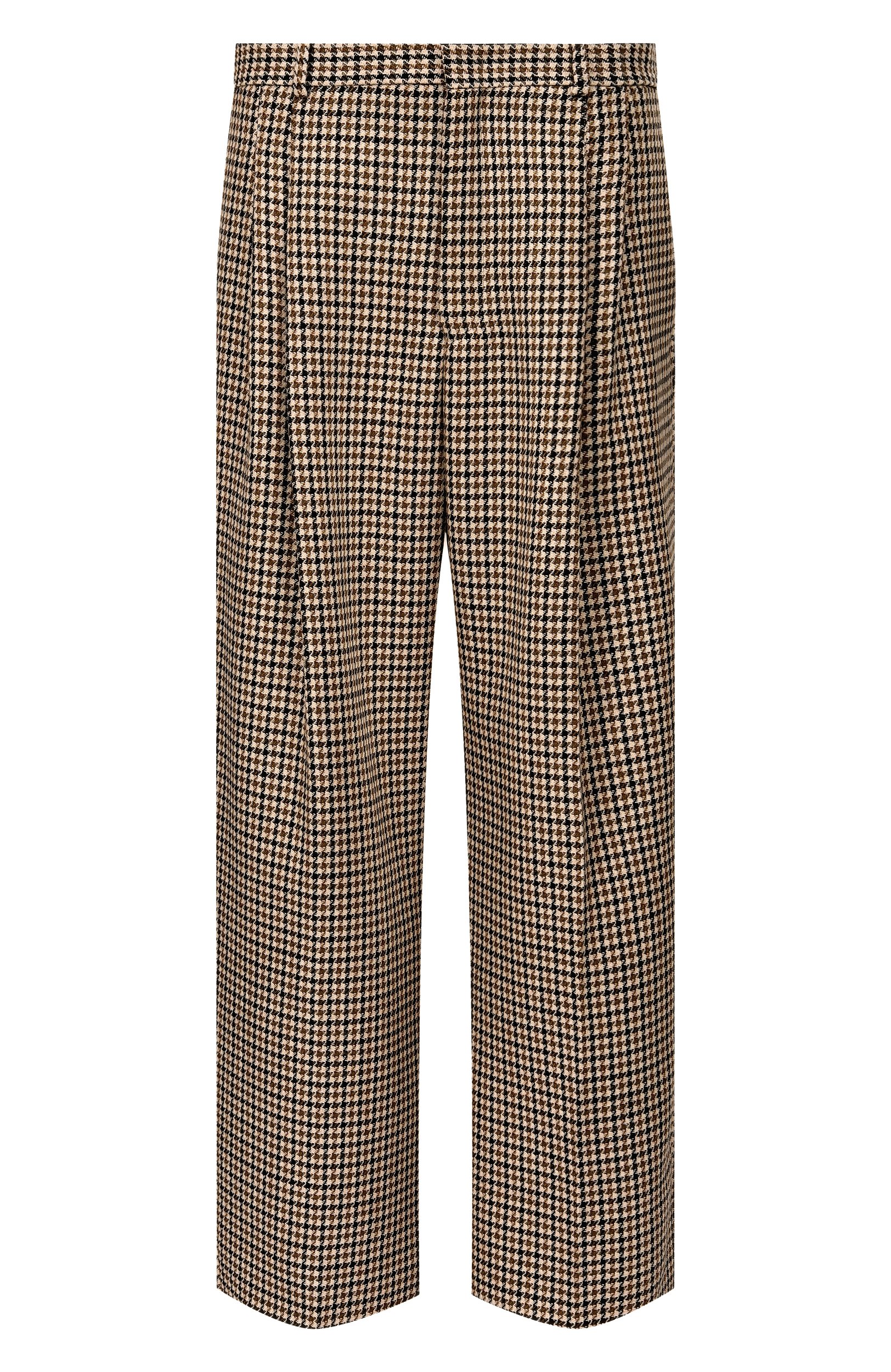 Шерстяные брюки EMPORIO ARMANI бежевого цвета по цене 92600 руб., арт. EM007122/TE23217, фото 1 Шерстяные брюки EMPORIO ARMANI, арт. EM007122/TE23217, фото 1