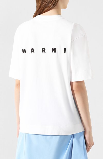 Хлопковая футболка MARNI, арт. THJET49EP8/SCQ50, фото 4