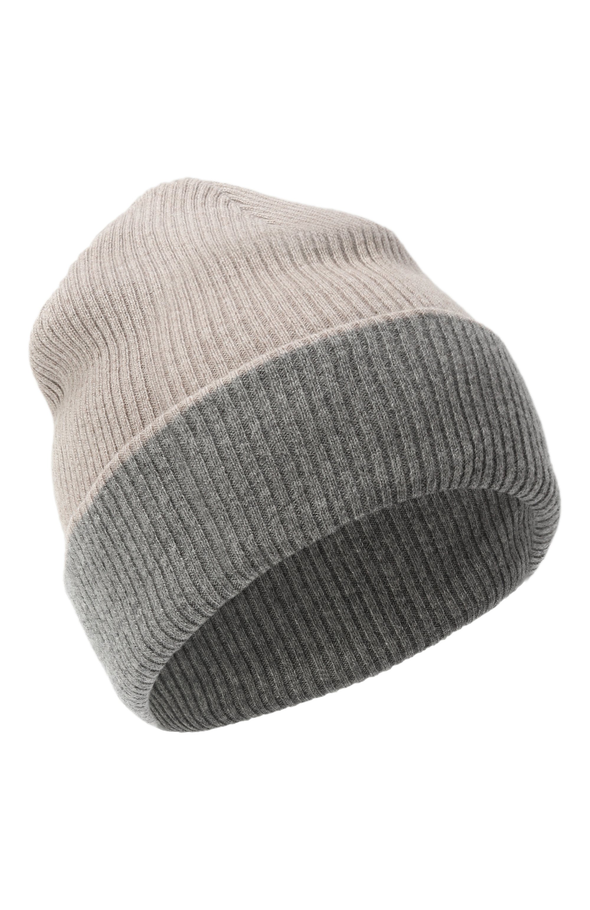 Кашемировая шапка BRUNELLO CUCINELLI серого цвета по цене 49950 руб., арт. M2293600, фото 3 Кашемировая шапка BRUNELLO CUCINELLI, арт. M2293600, фото 3