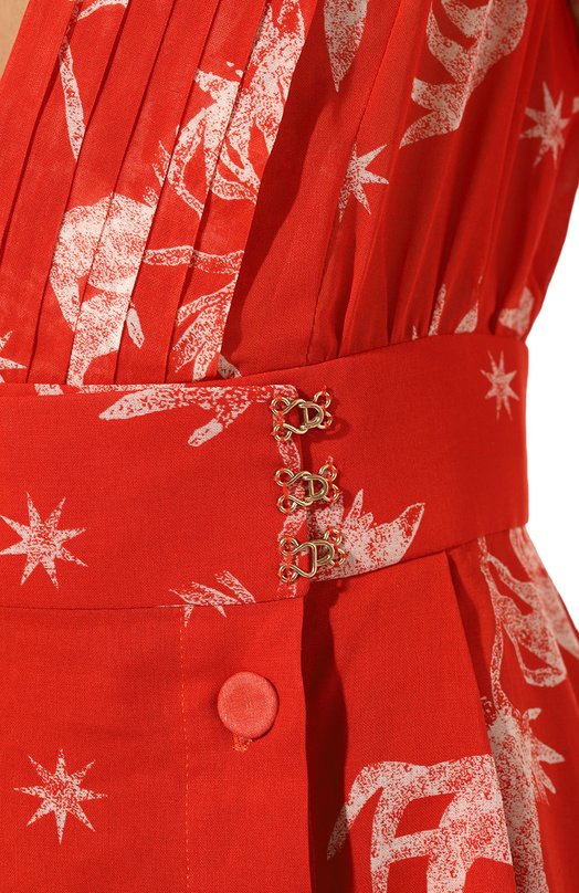 Хлопковое платье Ulyana Sergeenko ABC009SS23Morocco 1021т23 Красный  ABC009SS23Morocco 1021т23 Фото 5