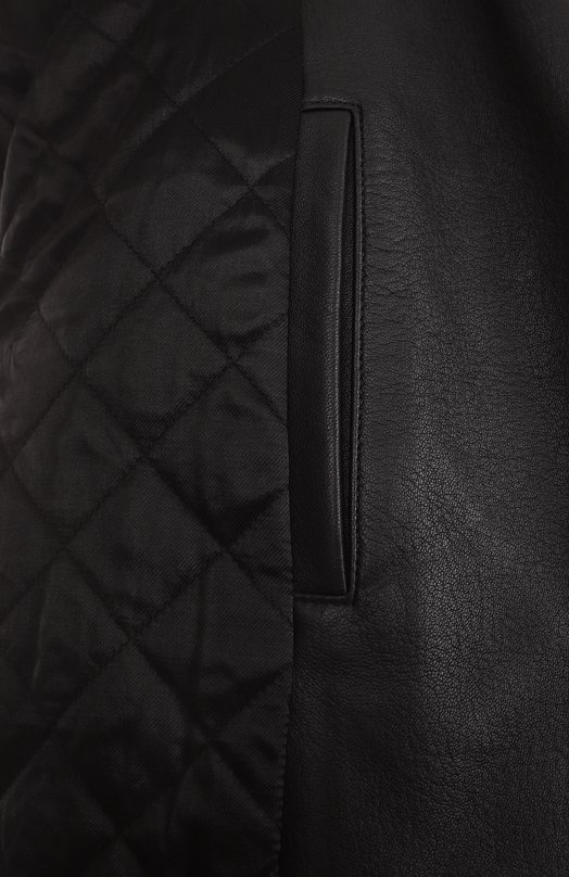 Кожаная куртка Saint Laurent 822089/YC0Q2 Чёрный  822089/YC0Q2 Фото 7
