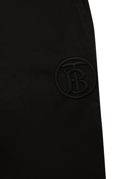 Хлопковые брюки BURBERRY черного цвета по цене 19400 руб., арт. 8047758, фото 3 Хлопковые брюки BURBERRY, арт. 8047758, фото 3