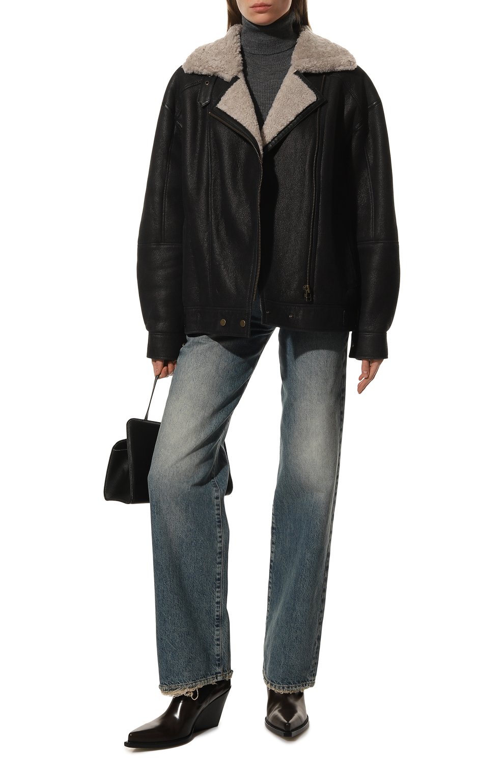 Дубленка из овчины ADDICTED, арт. UMBRIA.BLACK/ALMOND, фото 2