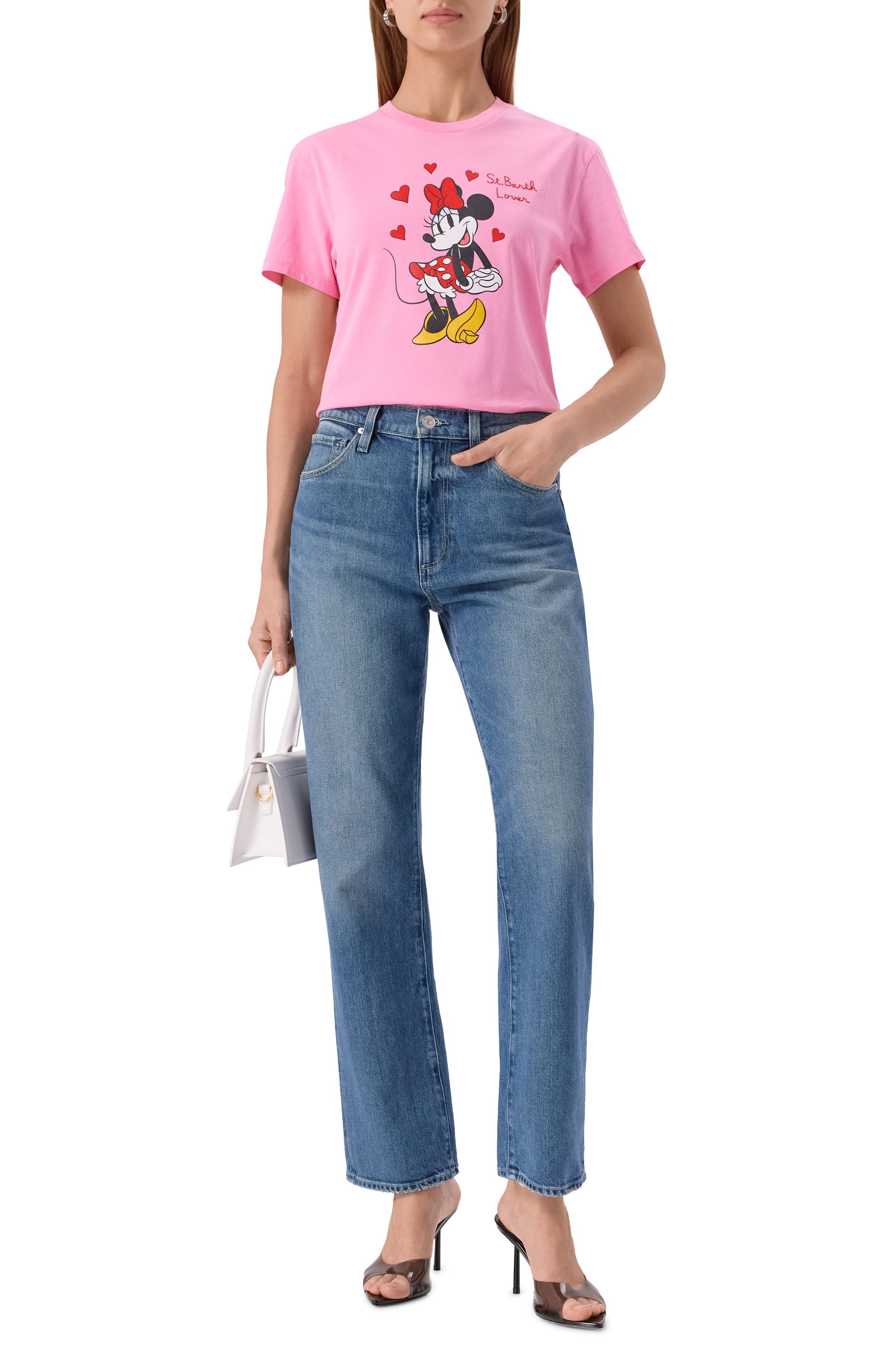 Хлопковая футболка mc2 saint barth x disney MC2 SAINT BARTH, арт. STBW EMILIE/06749H, фото 2