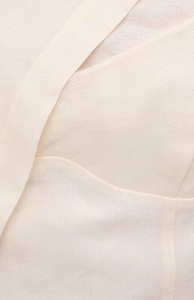 Льняное платье JACQUEMUS кремового цвета по цене 49950 руб., арт. 211DR02/101110, фото 5 Льняное платье JACQUEMUS, арт. 211DR02/101110, фото 5