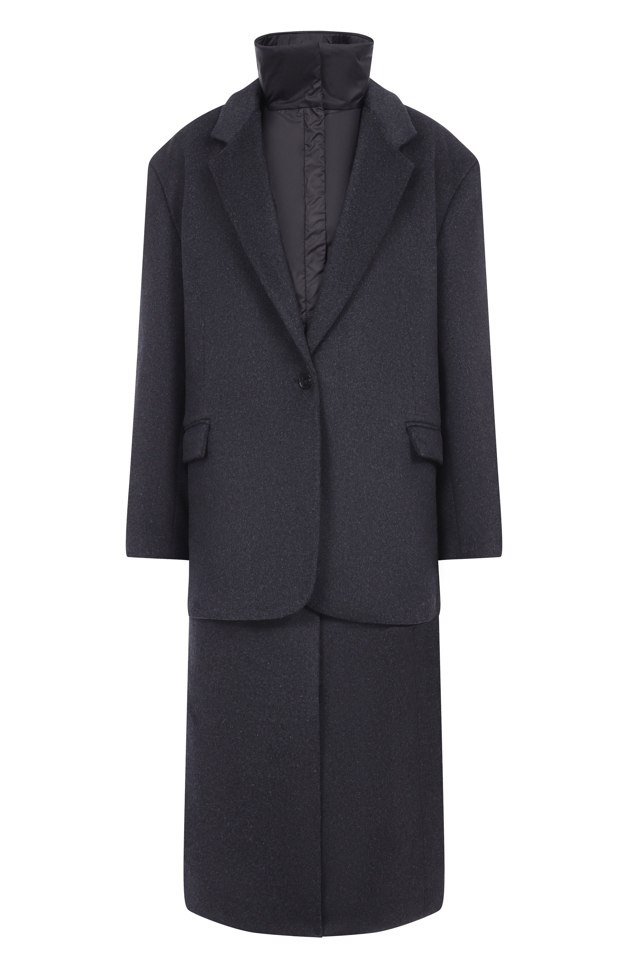 Пальто-трансформер RUBAN темно-серого цвета по цене 331000 руб., арт. RFW25/26-1.1.310.4, фото 1 Пальто-трансформер RUBAN, арт. RFW25/26-1.1.310.4, фото 1