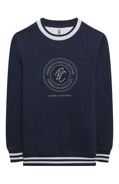 Хлопковый свитшот BRUNELLO CUCINELLI, арт. BD874E162C, фото 1