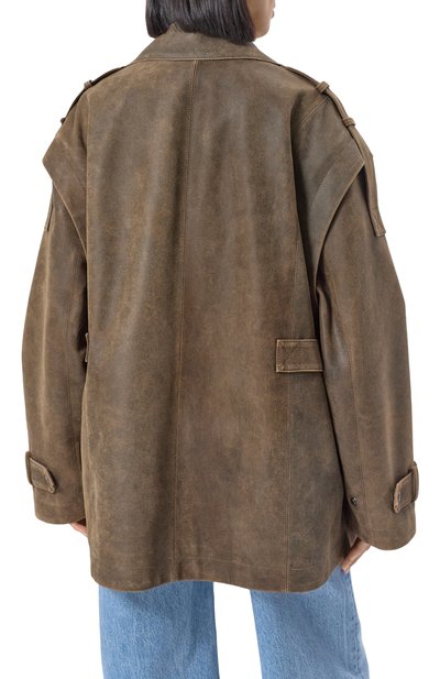 Кожаная куртка RUBAN коричневого цвета по цене 336730 руб., арт. RFW24/25-22.1.29.16, фото 4 Кожаная куртка RUBAN, арт. RFW24/25-22.1.29.16, фото 4