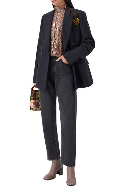 Кожаные ботильоны DRIES VAN NOTEN серого цвета по цене 111500 руб., арт. 262-011707/0124, фото 3 Кожаные ботильоны DRIES VAN NOTEN, арт. 262-011707/0124, фото 3
