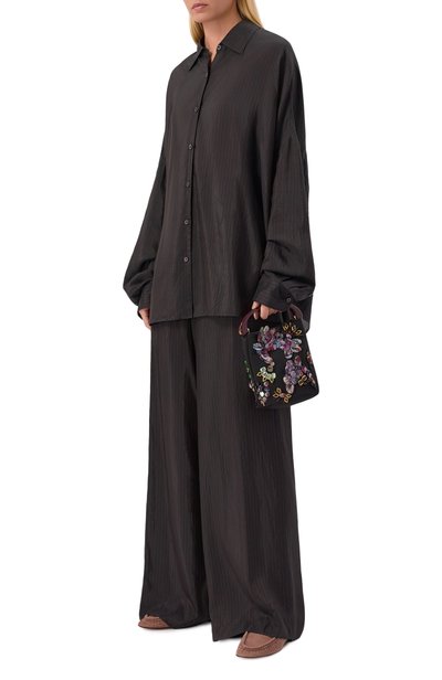 Брюки DRIES VAN NOTEN коричневого цвета по цене 77950 руб., арт. 130904/4284, фото 2 Брюки DRIES VAN NOTEN, арт. 130904/4284, фото 2