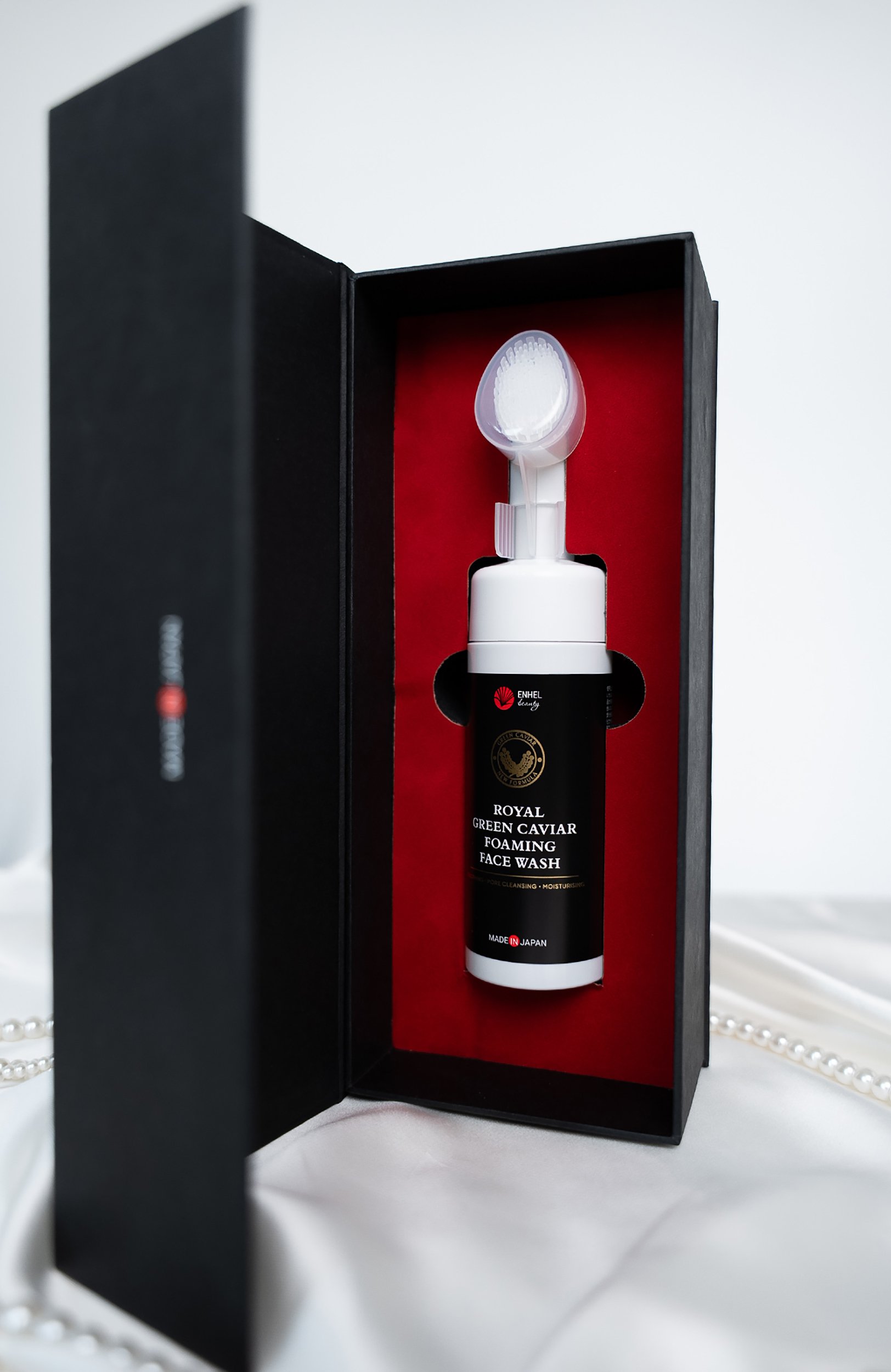 Пенка для умывания с нанощёточкой royal green caviar (150ml) ENHEL BEAUTY, арт. 4589449701571, фото 3
