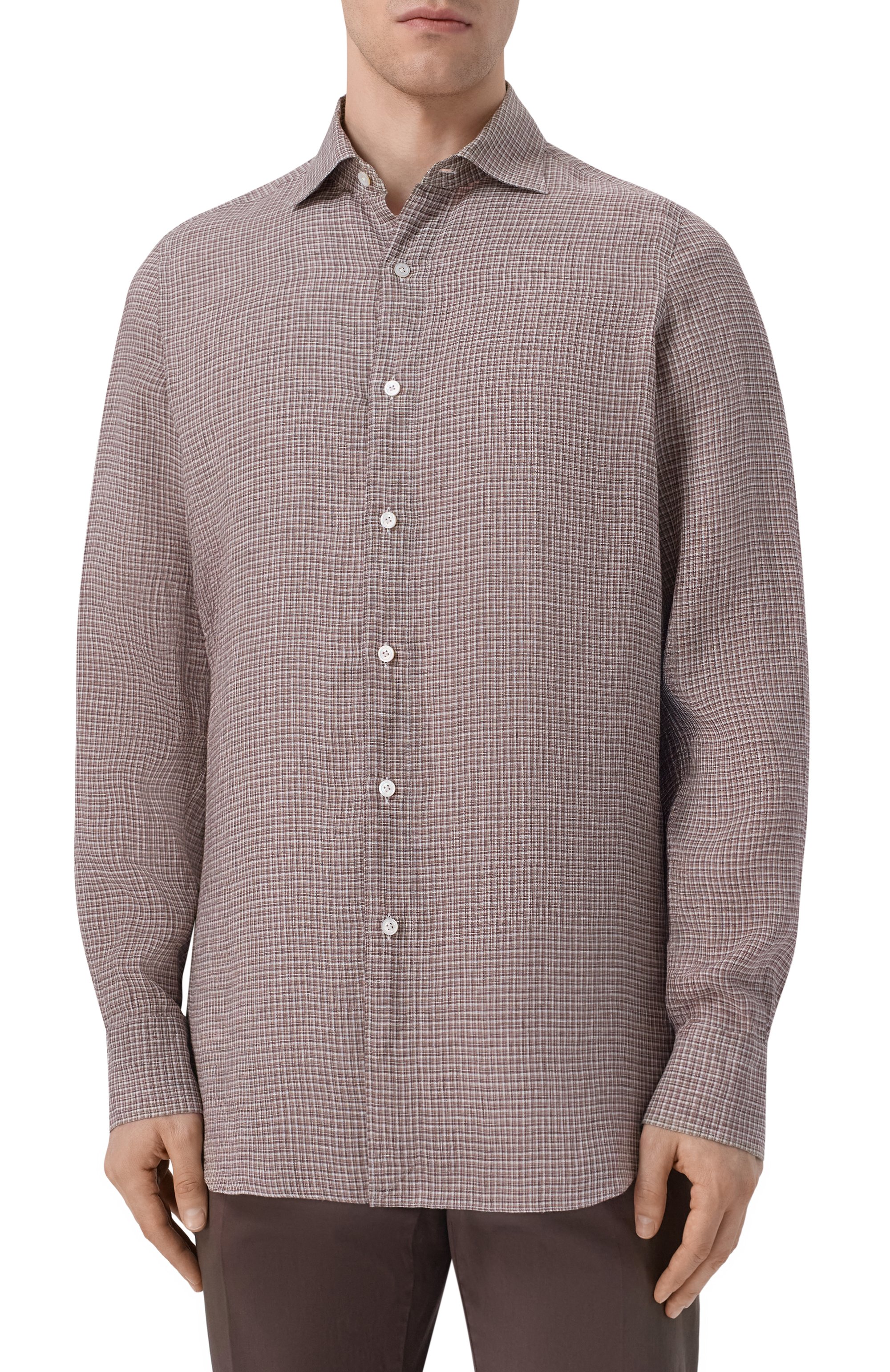 Льняная рубашка FINAMORE 1925, арт. GAETE 1 LUIGI Z L/P6065, фото 3