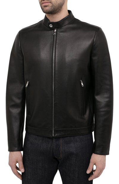 Кожаная куртка PRADA, арт. UPW226-1F21-F0002, фото 3