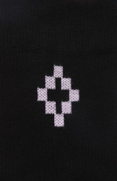 Хлопковые носки с логотипом бренда MARCELO BURLON черного цвета по цене 4695 руб., арт. CWRA003S188342901026, фото 2 Хлопковые носки с логотипом бренда MARCELO BURLON, арт. CWRA003S188342901026, фото 2