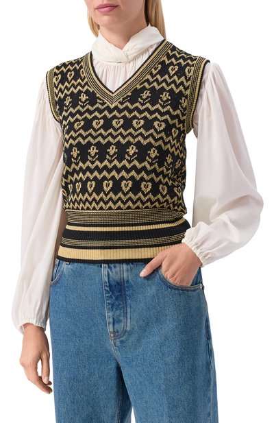 Жилет из шерсти и вискозы VALENTINO, арт. 7B3KM06C/9H0, фото 3