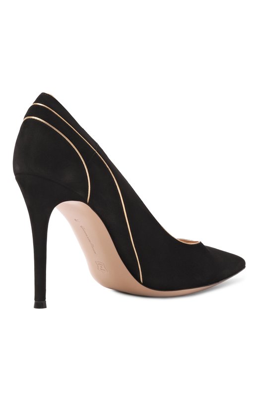 Замшевые туфли Gianvito Rossi G22341.95RIC.XCKNEME Чёрный  G22341.95RIC.XCKNEME Фото 5