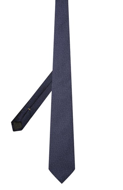 Шелковый галстук CANALI темно-синего цвета по цене 10400 руб., арт. 18/HJ03321, фото 2 Шелковый галстук CANALI, арт. 18/HJ03321, фото 2