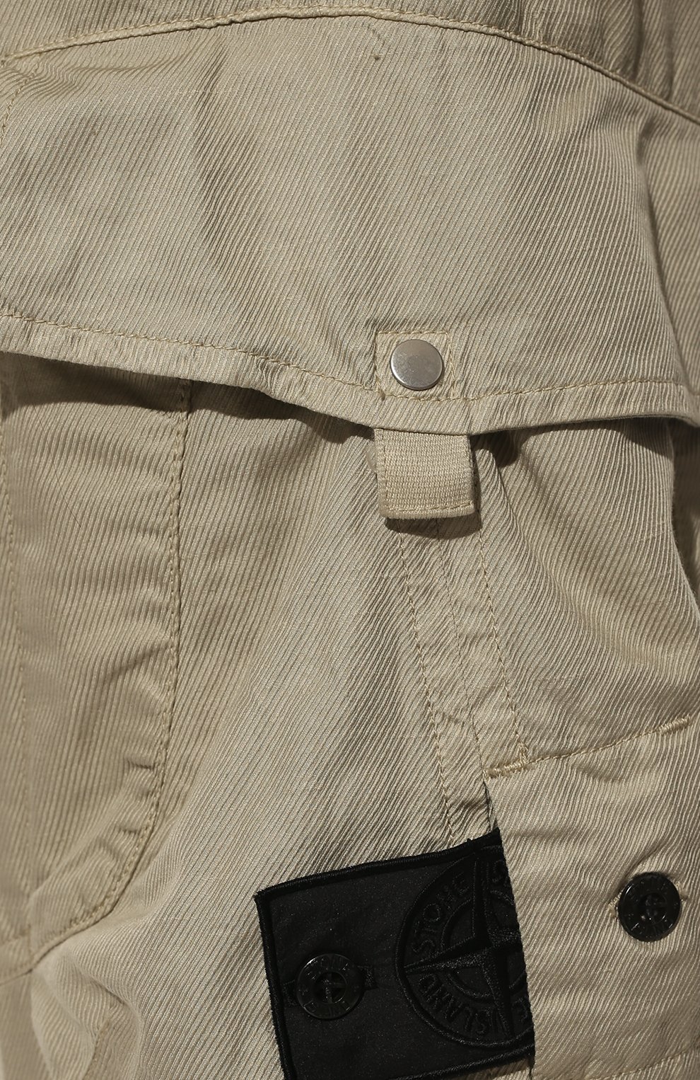 Брюки-карго из хлопка и льна STONE ISLAND, арт. 761930318, фото 5