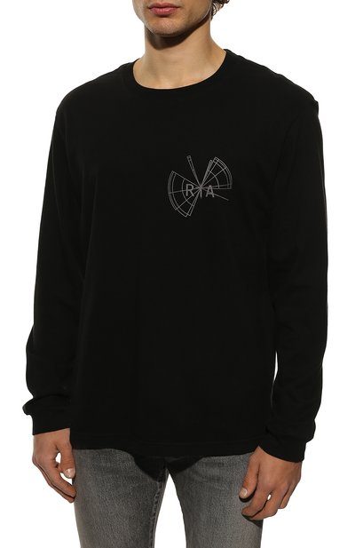 Хлопковый лонгслив RTA, арт. MS22-A832-0049BGATE, фото 3