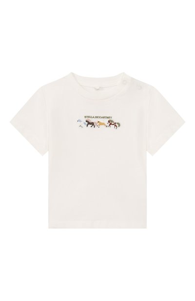 Хлопковая футболка STELLA MCCARTNEY, арт. TZ8311