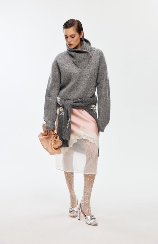 Кожаные босоножки Bowow 95 Valentino 7W2S0MA6/KDR Серебряный  7W2S0MA6/KDR Фото 7