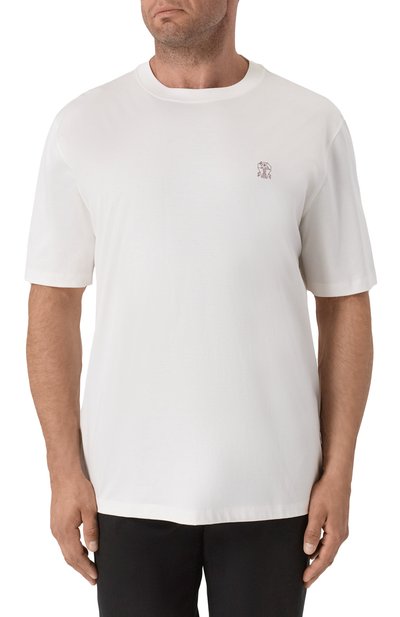 Хлопковая футболка BRUNELLO CUCINELLI, арт. M0B138440W, фото 3