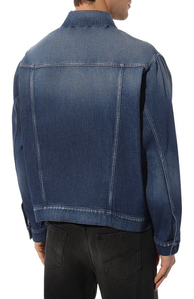 Джинсовая куртка KITON синего цвета по цене 151000 руб., арт. UGKH067K0707D01_SET, фото 4 Джинсовая куртка KITON, арт. UGKH067K0707D01_SET, фото 4