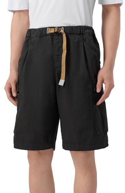 Хлопковые шорты WHITE SAND черного цвета по цене 17550 руб., арт. 26SU59/83, фото 3 Хлопковые шорты WHITE SAND, арт. 26SU59/83, фото 3