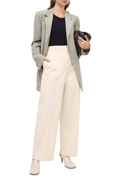 Топ JIL SANDER темно-синего цвета по цене 26350 руб., арт. JSCR705036-WR477108, фото 2 Топ JIL SANDER, арт. JSCR705036-WR477108, фото 2