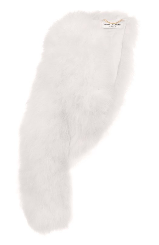 

Накидка с перьями Saint Laurent, Белый