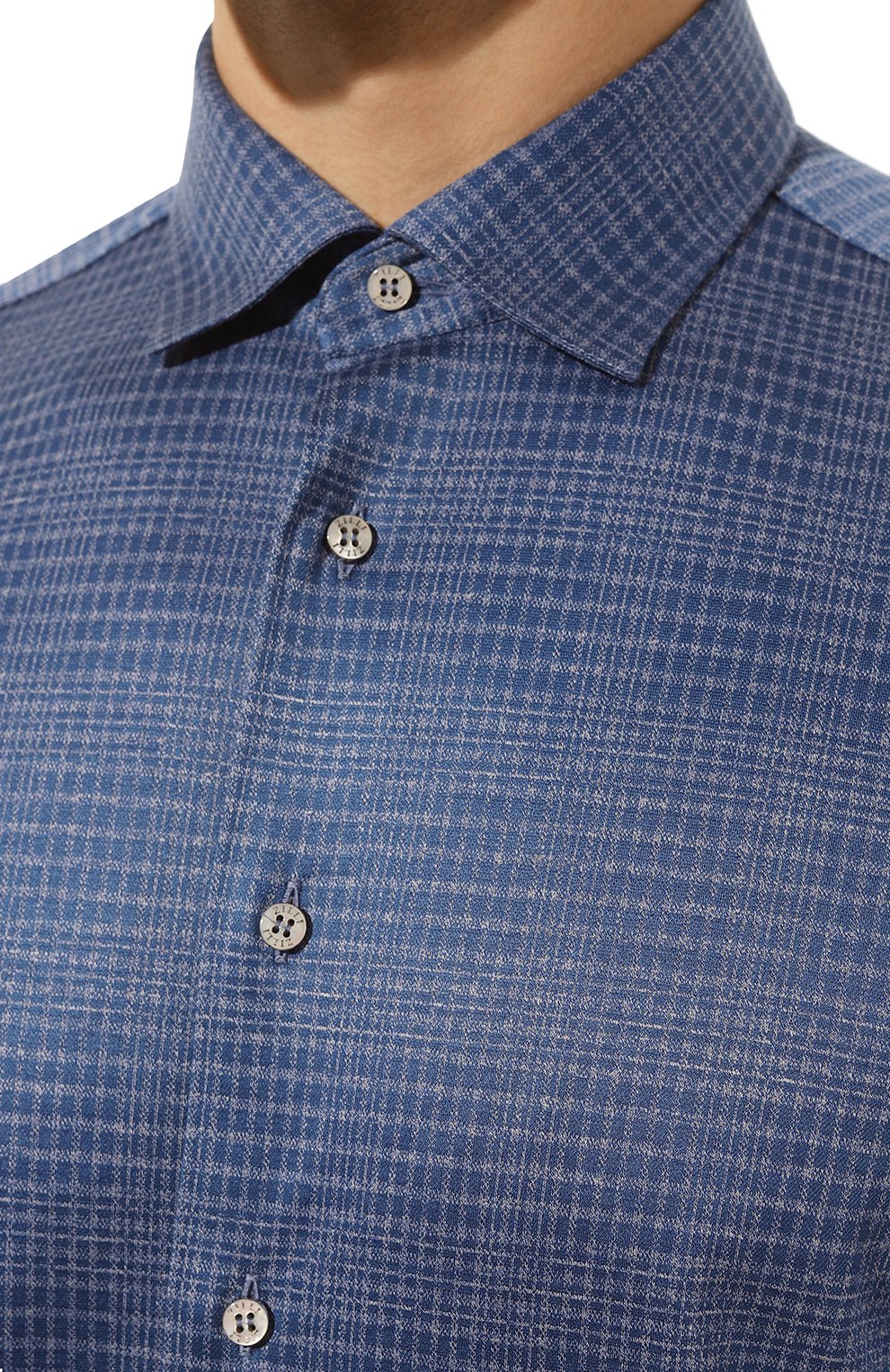 Хлопковая рубашка ZILLI, арт. CLAF01ZS56068ZS00DF06, фото 5