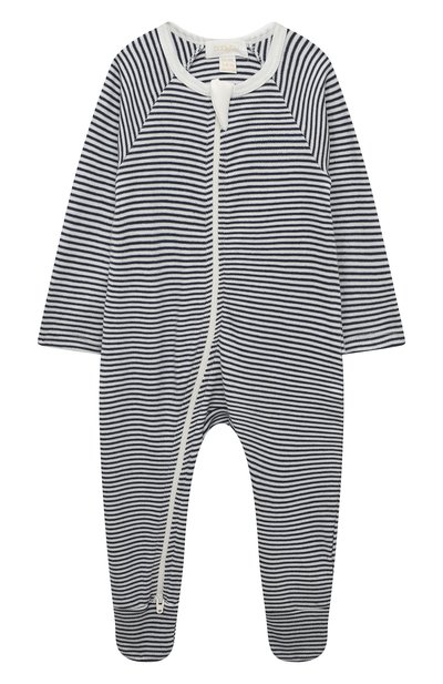 Хлопковый комбинезон BABYBU темно-синего цвета по цене 4900 руб., арт. PE1001ES, фото 1 Хлопковый комбинезон BABYBU, арт. PE1001ES, фото 1